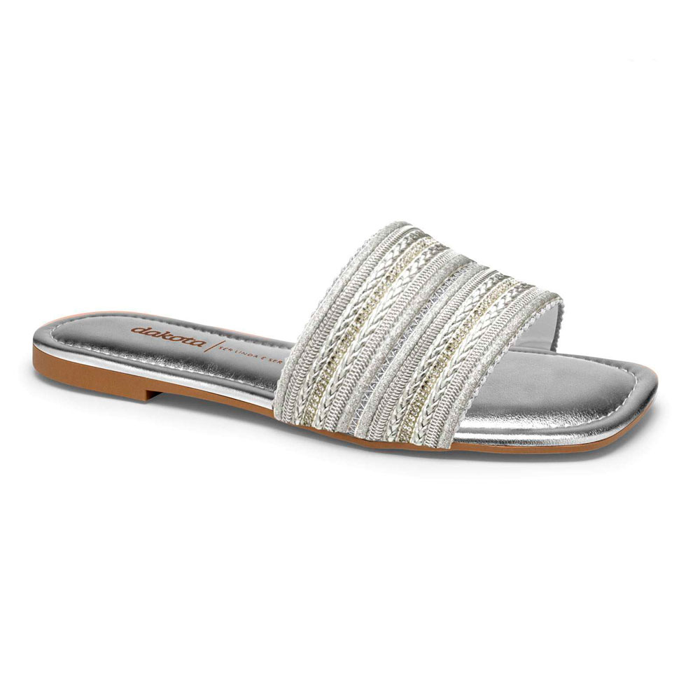 Sandalia Dakota Prata Sandália Dakota Y8382 Avacy Atacado
