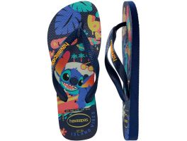 Havaianas Top Disney Classics (37/38) Cx c/ 6 pares - Marinho Amarelo 0144 Stitch
