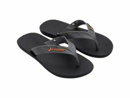 Chinelo Rider Street 11573 (37-44) Cx c/11 Pares - Preto Cinza Laranja AE963 
