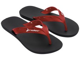 Chinelo Rider Street 11573 (37-44) - AE961 Preto Vermelho 
