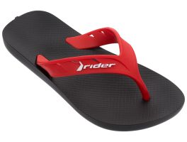 Chinelo Rider Street 11579 (28-36) - Preto Vermelho 21246