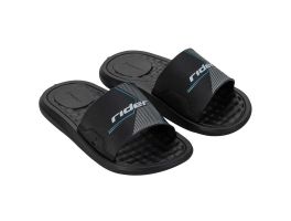 Chinelo Slide Rider Step 12223 (28-36) - Preto Cinza Branco Bd717 