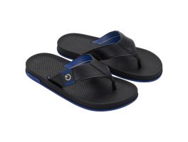 Chinelo Cartago Siena IV 12398 (37/44) - Preto Preto Azul BD712 