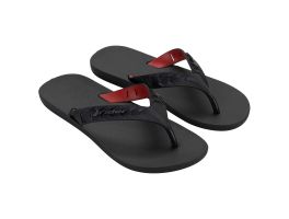 Chinelo Rider Street Duo 12430 (37-44) - Preto Preto Vermelho Bc597 