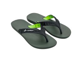 Chinelo Rider Street Duo 12430 (37-44) - Verde Preto Branco BC599 
