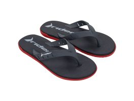 Chinelo Rider II 12480 (37-44) - Vermelho Cinza Branco BI302 