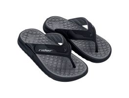 Chinelo Rider Soft Plus 12528 (37-44) - Preto Cinza BR943 