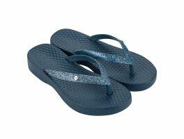 Chinelo Azaleia Joice Light Curve 18832 (33-40) - Azul Jeans Glitter AW092