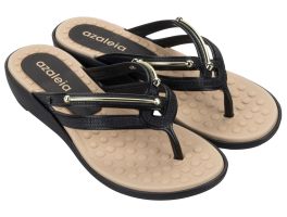 Tamanco Azaleia Luci 19092 (33-38) - Preto Bege BH261 