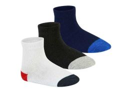 Meia Molekinho Bebe 2199.1.22766.86682 (19-22) - Branco Marinho Vermelho Preto Cinza 