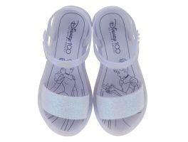 Sandália Disney Realeza De Salto 23044 (25-33) - Azul Lilás Glitter Ax434 