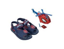 Sandália Homem Aranha Sky 23064 (25-30) Bi429 Azul Vermelho