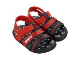 Sandália Marvel Reaction Baby 23243 (19-24) - Preto Vermelho Bl135 