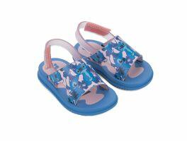 Sandália Stitch Hora Do Lanche 23326 (19-25) - Azul Rosa Bo927 