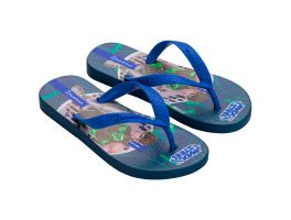 Chinelo Ipanema Polly E Max Steel 26048 (23-32) - Preto Azul Bf858  