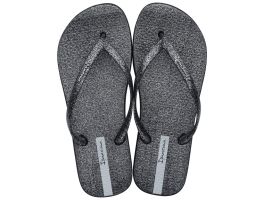 Chinelo Ipanema Glitter 26481 (33-40) - Preto Preto Glitter Prata 25228