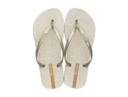 Chinelo Ipanema Glitter 26481 (33-40) -  25229 Bege Ouro Glitter Prata 25229 