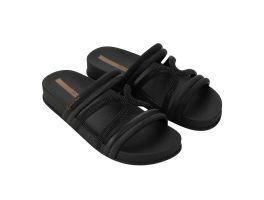 Tamanco Ipanema Walk Slide 27262 (33-40) - Bg087 Preto Preto Marrom 