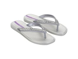 Sandália Ipanema Cristal 27267  (33-40) -  Cinza Prata lilás Bl400 
