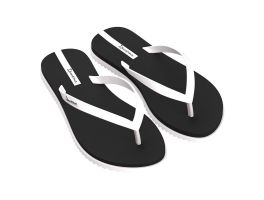 Chinelo Ipanema Rio 27314 (33-40) - Branco Preto BM303 