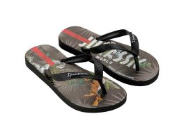 Chinelo Ipanema Jurassic Park II 27324 (23-32) - Preto Branco Bh919 