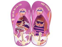 Chinelo Ipanema Mundo Bita Sun Baby 27391 (19-24) -  Lilás Amarelo BQ705