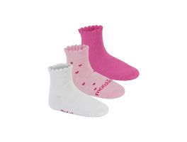Meia Molekinha 2799.1.24410.86679 (23-27) - Rosa Pink Branco 