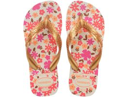 Havaianas Kids Flores (29/30) - Bege Dourado 1685 