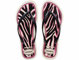 Havaianas Slim Animals (33-42) - Bege Palha Cinza Dark Metalico 7018