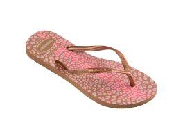 Havaianas Slim Animals (33-40) - Rose Gold Rose Gold Metalico 8548