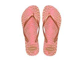 Havaianas Slim Animals (33-40) - Rose Gold Rose Gold Metalico 8548