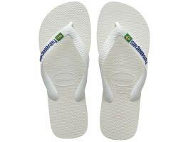 Havaianas Brasil Logo (43/44) - Branco 0001 