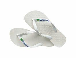 Havaianas Brasil Logo (41/42) - Branco  0001 