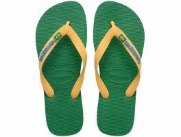 Havaianas Brasil Logo (35/36) - Verde Amarelo