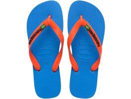 Havaianas Brasil Logo (39/40) - Azul Laranja 2609