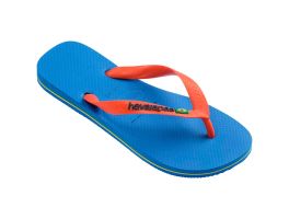 Havaianas Brasil Logo (33-38) - Azul Laranja 2609