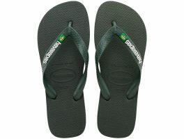 Havaianas Brasil Logo (39/40) - Verde Olive 5983