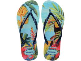Havaianas Slim Tropical (41/42) - Azul 0546