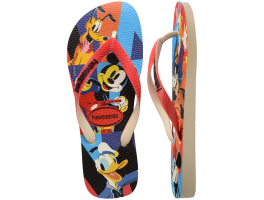 Havaianas Disney Stylish (37-44) - Bege Palha Vermelho Rubi 8813  