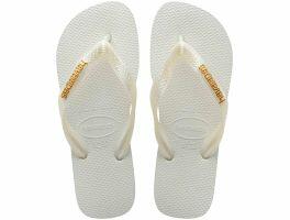 Havaianas Top Logo Metallic (33/34) - Branco 0001