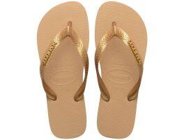 Havaianas Top Logo Metallic (35/36) - Dourado 0570