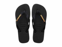 Havaianas Top Logo Metallic (35/36) - Preto 1069 