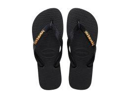 Havaianas Top Logo Metallic (39/40) - Preto 1069