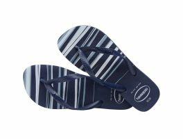 Havaianas Top Basic (41/42) -  Marinho Marinho Branco 0306 