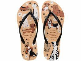 Havaianas Slim Pets (35/36) - Dourado Preto Branco 2997 