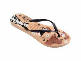 Havaianas Slim Pets (35/36) - Dourado Preto Branco 2997 