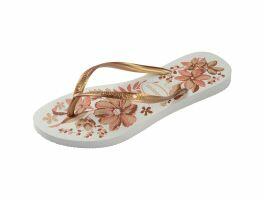 Havaianas Slim Organic (37/38) Branco Dourado 1711 