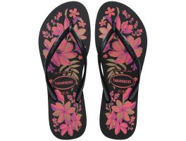 Havaianas Slim Organic (33-40) - Preto Cinza Ouro 2718 
