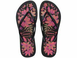 Havaianas Slim Organic (33/34) - Preto Cinza Ouro 2718