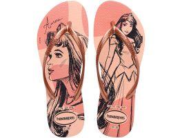 Havaianas Slim Princesas (33-40) - Rosa Ballet Dourado Blush Rosa 2022 